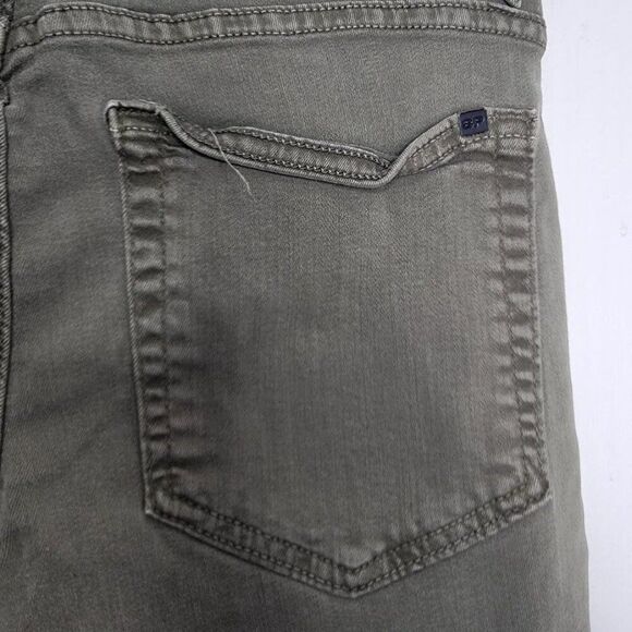 SP Black Label Olive Green Skinny Jeans Size 28 With Distressed Detail - Picture 12 of 13